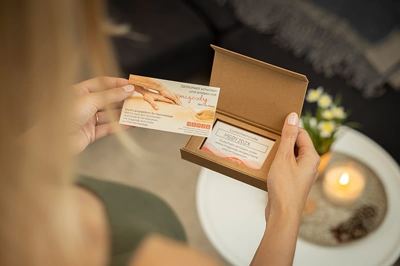 Geschenkbox für Massage von magoody